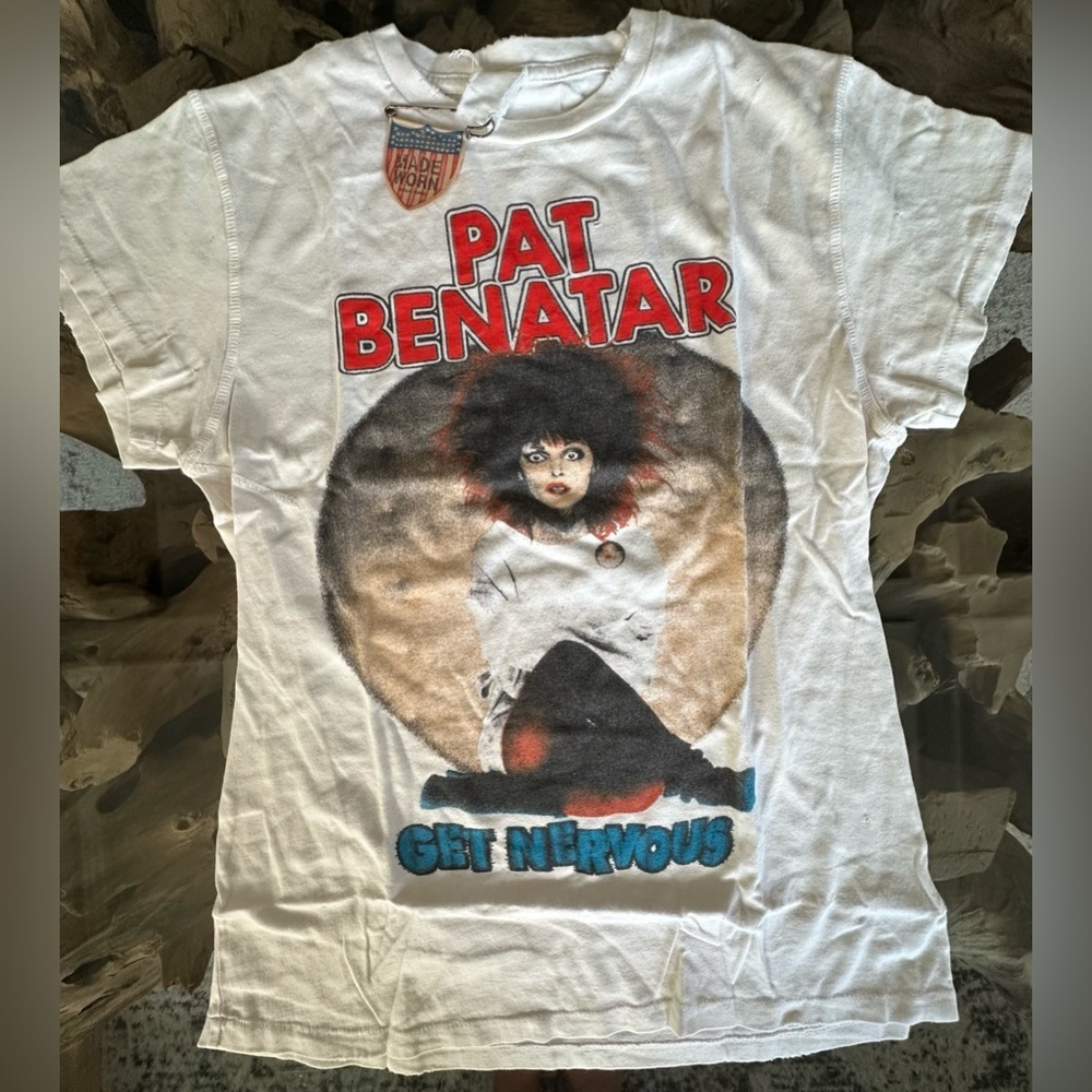 RARE MADEWORN NWT MadeWorn Pat Benatar 1982 Tee in Off White—XS